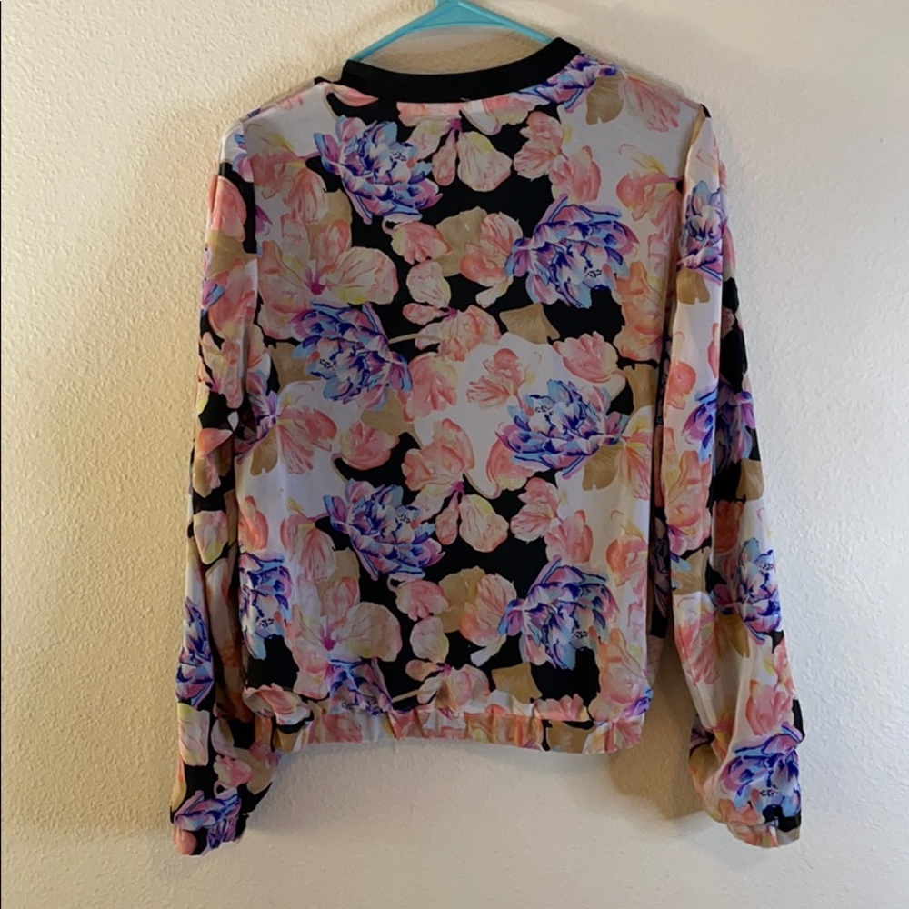 Floral zip up jacket - Picture 4 of 5